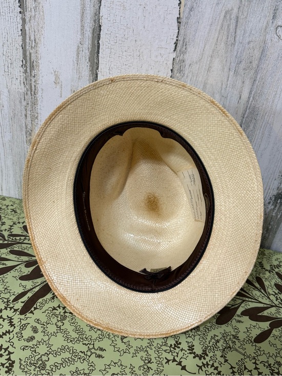 Stetson Natural Straw Hat with Brown Sweatband Large 7 1/4” - 7 3/8” main image 15